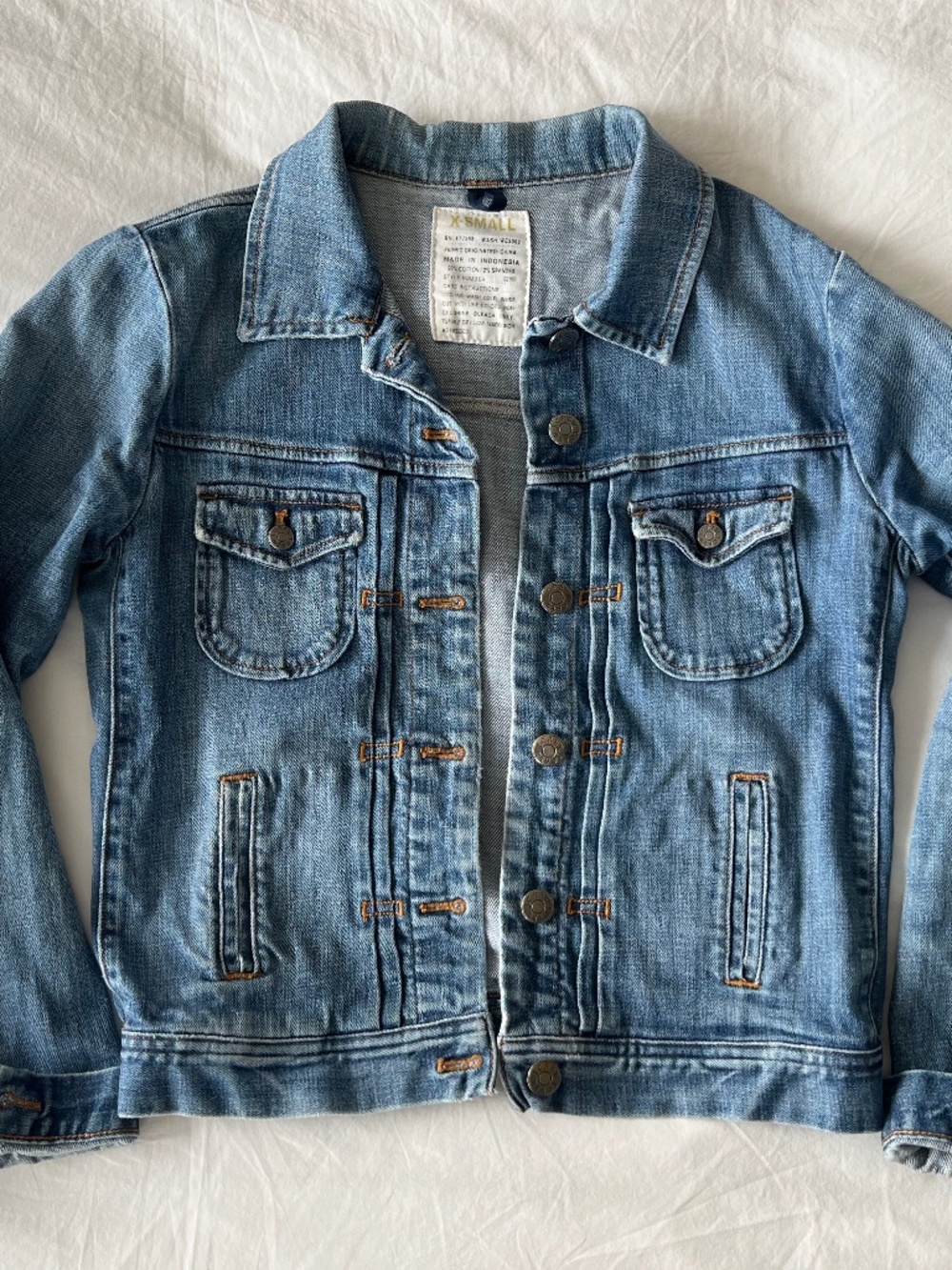 J.Crew Vintage Trucker Jean Jacket, X-Small XS